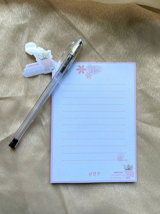 Grow Positive Thoughts Notepad